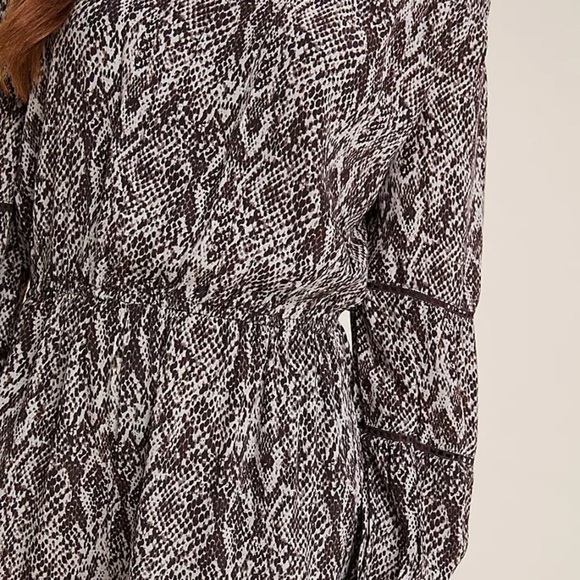 Anthropologie Bl-nk London Pezira Off-the-Shoulder Jumpsuit Animal Print L NWT - Picture 2 of 13